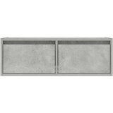 TV ormarić s LED svjetlima siva boja betona 75x35 5x25 cm | shoptok.hr