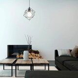 Eglo visilica Straiton, 1 x E27, crna žičana, 24 cm, 43358 | shoptok.hr