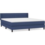  Box spring postelja z vzmetnico modra 180x200 cm blago, (20791028) | Shoptok.si