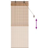 Rolo zavjesa Smeđa 40 x 160 cm Bambus | shoptok.hr