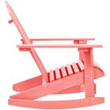 vidaXL Vrtna stolica za ljuljanje Adirondack od masivne jelovine roza | shoptok.hr