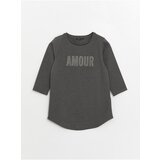 LC Waikiki Crew Neck Women's T-Shirt with a Shiny Stone Print | shoptok.hr
