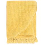 vidaXL pamučni pokrivač 160 x 210 cm boja senfa | shoptok.hr