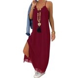 Fenzy Čipkasta Maxi Obleka Primarosa, Bordo | Shoptok.si