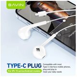 BAVIN slušalice Type-C bela | ePonuda.com