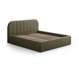 Windsor & Co Sofas Zelena oblazinjena zakonska postelja s prostorom za shranjevanje z letvenim dnom 160x200 cm Juno – | Shoptok.si