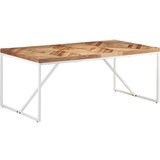  Blagovaonski stol 180 x 90 x 76 cm masivno drvo bagrema i manga | shoptok.hr