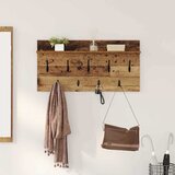  Vješalica za kapute na zidu Zidne Staro drvo 80 x 40 x 12 cm | Shoptok.si