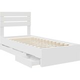  Krevetna konstrukcija Bijelo 100 x 200 cm Inženjersko Drvo | shoptok.hr