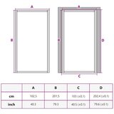  Vrata za dom 102 x 201,5 x 3,5 cm Aluminij i kaljeno staklo | Eponuda.com