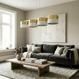  visilica na sajli lux 4xE27/15W/230V bela/zlatna | Eponuda.com