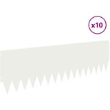  Ograda oko Travnjaka 10 pcs 103 x 30 cm Čelik Bijela | Eponuda.com