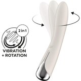 Satisfyer Spinning Vibe 1 - vibrator z vrtljivo glavo za točko G (bež) | Shoptok.si