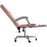  Uredski naslonjač od umjetne kože ružičasti | shoptok.hr