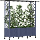  Povišeni krevet s mrežom i krovom Siva 162,5 x 40 x 142 cm PP | Eponuda.com