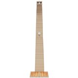 vidaXL vanjski tuš bež 55x60x224 cm od poliratana i bagremovog drva | shoptok.hr