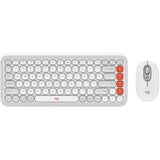 Logitech pop icon combo us tastatura bela Cene