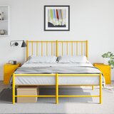 vidaXL Nočna omarica 2 kosa gorčično rumena 34,5x39x44 cm jeklo Cene