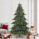 vidaXL Umjetno božićno drvce s nogom with LEDs s stalakom 240cm PVC | shoptok.hr