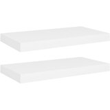 Maison Chic 2 kosi Stenske Police - Viseče police bele 50x23x3,8 cm MDF, (21793555) Cene