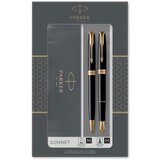 Parker Pisalni set Sonnet duo 2019, črno zlat | Shoptok.si
