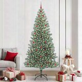 vidaXL Umjetno božično drevo s snežno obloženimi vejicami in LED lučko | Shoptok.si