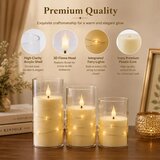 KIEXUNG 3x LED sveča z vilinskimi lučkami | Shoptok.si