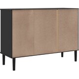  Komoda SENJA crna izgled ratana 112x40x80 cm masivna borovina | Eponuda.ba