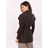 RUE PARIS Vest-IT-KZ-FL9603.87-dark brown | Shoptok.si
