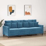  Trosjed od tkanine Plava 180 cm baršunasti | shoptok.hr