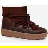 Boto Women's Snow Boots With Laces Chocolate Rebekah | Shoptok.si