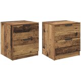  Noćni ormar 2 pcs Staro drvo 45 x 39 x 50cm Konstruirano drvo | shoptok.hr