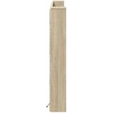  Krevetna ploča s LED-om s policom Sonoma 160 x 16,5 x 103,5 cm | shoptok.hr