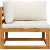  Modularna kutna sofa i krem bijeli jastuci bagremovo drvo | shoptok.hr