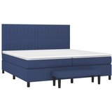 s oprugama i madracem plavi 200 x 200 cm od tkanine | shoptok.hr