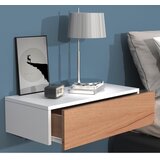 MID.YOU NOČNA OMARICA, bela, barve hrasta | Shoptok.si
