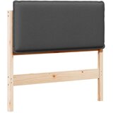  Tapecirani uzglavlje s uzglavljem Prirodna i tamno siva 80 cm | shoptok.hr