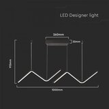  LED luster na sajli LED/12W/230V 4000K crna | Eponuda.com