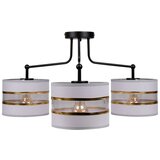 Candellux Lighting Bela stropna svetilka s tekstilnim senčnikom ø 20 cm Andy – Cene