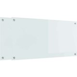 vidaXL Zaščita za kuhinjo Bela 100 x 50 x 0,8 cm kaljeno steklo | Shoptok.si