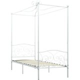  Okvir za krevet s nadstrešnicom bijeli metalni 90 x 200 cm | shoptok.hr