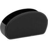  Remote Control Organizer Box 5 Compartments Black Eco-Leather | shoptok.hr