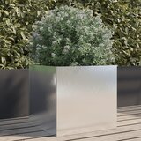 Maison Chic Cvetlično korito - Cvetlični Lonec srebrno 42x40x39 cm nerjaveče jeklo, (21789816) | Shoptok.si