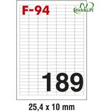  ETIKETE ILK 25,4X10MM ODLEPLJIVE PK100L FORNAX F-94 Cene