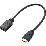 SpeaKa Professional HDMI podaljšek HDMI-A vtič, HDMI-A vtičnica 0.3 m črna SP-7870100 4K UHD, avdio povratni kanal, pozlačeni konektorji HDMI kabel, (20416239) | Shoptok.si