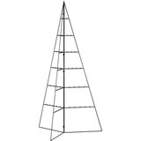  Metalno ukrasno božićno drvce crno 140 cm | shoptok.hr