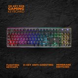 DELTACO GAMING Tipkovnica DK220 Membrane RGB, 25-Anti-ghosting Tipke., CRNA | shoptok.hr