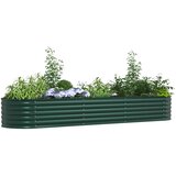  Povišena gredica Zelena 320 x 80 x 44 cm Čelik | Eponuda.ba
