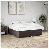 vidaXL Okvir za krevet bez madraca tamnosmeđi 180x200 cm od tkanine | shoptok.hr