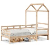  The Living Store Dnevna postelja s streho 80x200 cm trdna borovina - Dnevna Postelja, (21495793) | Shoptok.si